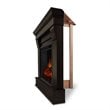 Real Flame Traditional Wood Espresso Chateau Electric Corner Fireplace