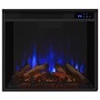 Real Flame Traditional Wood Espresso Chateau Electric Corner Fireplace