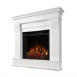 Real Flame Chateau Electric Corner Fireplace in White