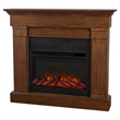Real Flame Crawford Electric Slim Line Fireplace in Chestnut Oak