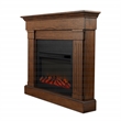 Real Flame Crawford Electric Slim Line Fireplace in Chestnut Oak