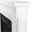 Real Flame Modern Wood Crawford Electric Slim Line Fireplace in White