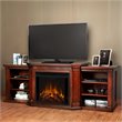 Real Flame Valmont Entertainment Center Electric Fireplace Dark Mahogany