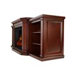 Real Flame Valmont Entertainment Center Electric Fireplace Dark Mahogany