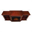 Real Flame Valmont Entertainment Center Electric Fireplace Dark Mahogany