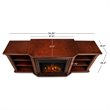 Real Flame Valmont Entertainment Center Electric Fireplace Dark Mahogany