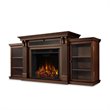 Real Flame Calie TV Stand with Electric Fireplace in Dark Espresso