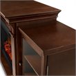 Real Flame Calie TV Stand with Electric Fireplace in Dark Espresso