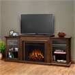 Real Flame Frederick Entertainment Electric Fireplace in Chestnut Oak