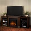 Real Flame Valmont Modern Wood Entertainment Electric Fireplace in Chocolate