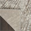 Nourison Home Glow 2' x 8' Gray Mocha Fabric Area Rug