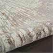 Nourison Home Glow 2' x 8' Gray Mocha Fabric Area Rug