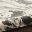 Inspire Me Home Decor Elegance 2' x 4' Gray & White Modern Fabric Indoor Rug