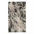 Inspire Me Home Decor Elegance 2' x 4' Gray & White Modern Fabric Indoor Rug