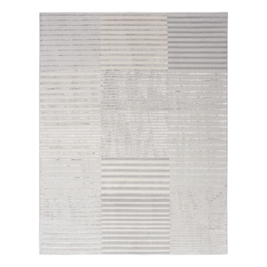 Nourison Splash 7'10&quot x 9'10&quot Silver Gray Modern Indoor Fabric Rug
