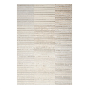 Nourison Splash 5'3&quot x 7'3&quot Beige Silver Modern Indoor Fabric Rug