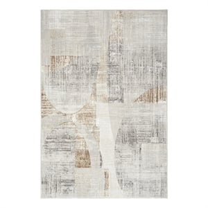 Nourison Sparkle 3'11&quot x 5'11&quot Gray Modern Indoor Fabric Rug