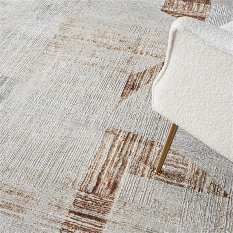 Nourison Sparkle 9' x 12' Gray Modern Indoor Rug