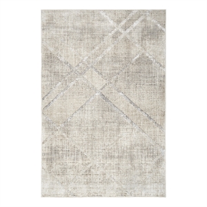 Nourison Sparkle 3'11&quot x 5'11&quot Gray Modern Fabric Indoor Rug