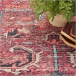 Machine Washable Series 1 9' x 12' Brick Fabric Vintage Area Rug