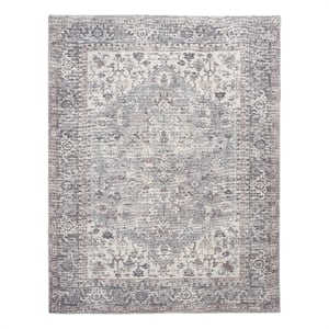 Nourison New Concept Washables 9'2&quot x 12' Grey Vintage Indoor Rug