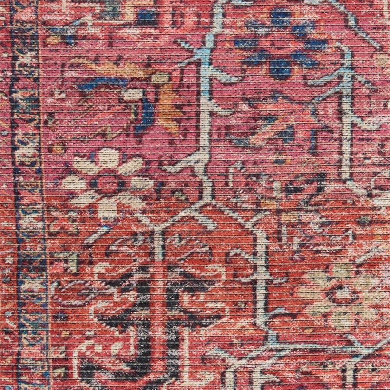 Nourison New Concept Washables 4' x 6' Brick Vintage Indoor Rug