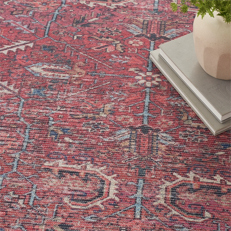 Nourison New Concept Washables 4' x 6' Brick Vintage Indoor Rug