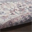 Nourison New Concept Washables 4' x 6' Grey Vintage Indoor Rug