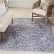 Nourison New Concept Washables 4' x 6' Grey Vintage Indoor Rug