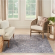 Nourison New Concept Washables 4' x 6' Grey Vintage Indoor Rug