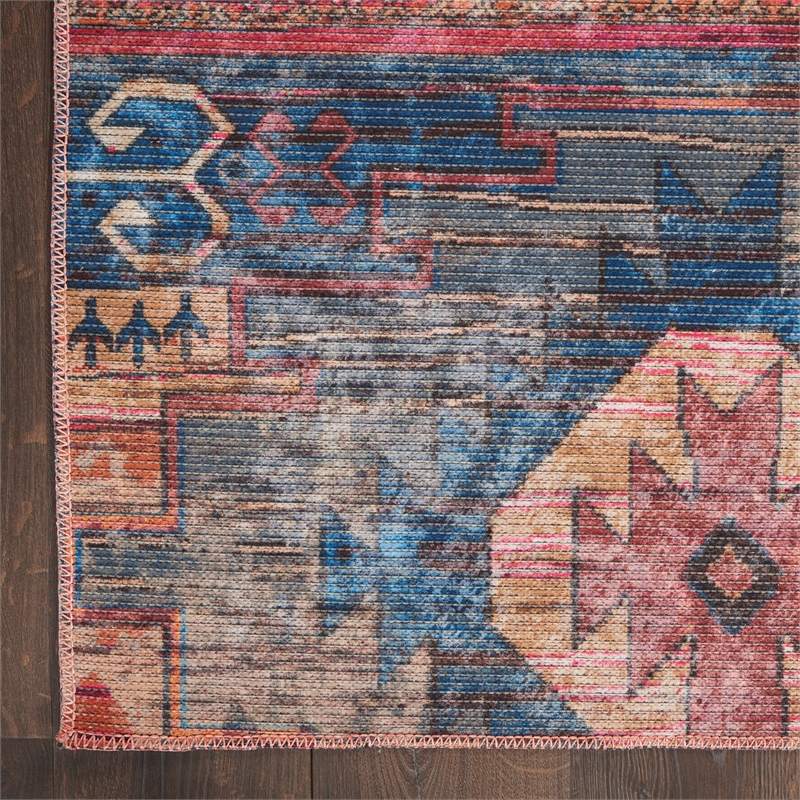 Nourison New Concept Washables 4' x 6' Multicolor Vintage Indoor Rug