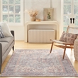 Nourison New Concept Washables 4' x 6' Blue Multicolor Vintage Indoor Rug