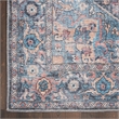 Nourison New Concept Washables 2' x 6' Light Blue Multicolr Vintage Indoor Rug