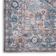Nourison New Concept Washables 4' x 6' Light Blue Multicolr Vintage Indoor Rug