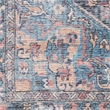 Nourison New Concept Washables 4' x 6' Light Blue Multicolr Vintage Indoor Rug