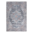 Nourison New Concept Washables 4' x 6' Light Blue Multicolr Vintage Indoor Rug