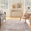 Nourison New Concept Washables 6' x 9' Blue Multicolor Vintage Indoor Rug