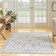 Nourison New Concept Washables 6' x 9' Ivory Blue Farmhouse Indoor Rug