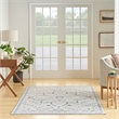 Nourison New Concept Washables 4' x 6' Ivory Blue Farmhouse Indoor Rug