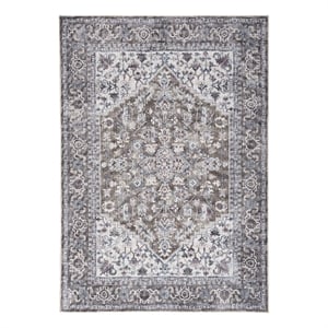 Nourison New Concept Washables 7'10&quot x 9'10&quot Olive Ivory Vintage Indoor Rug