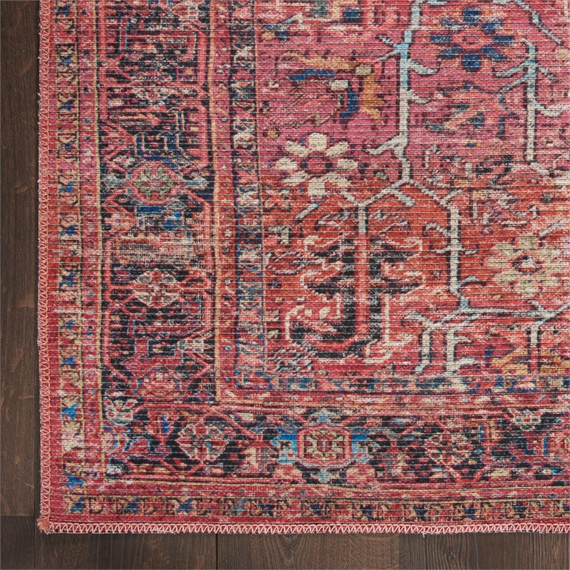Nourison New Concept Washables 3' x 5' Brick Vintage Indoor Rug
