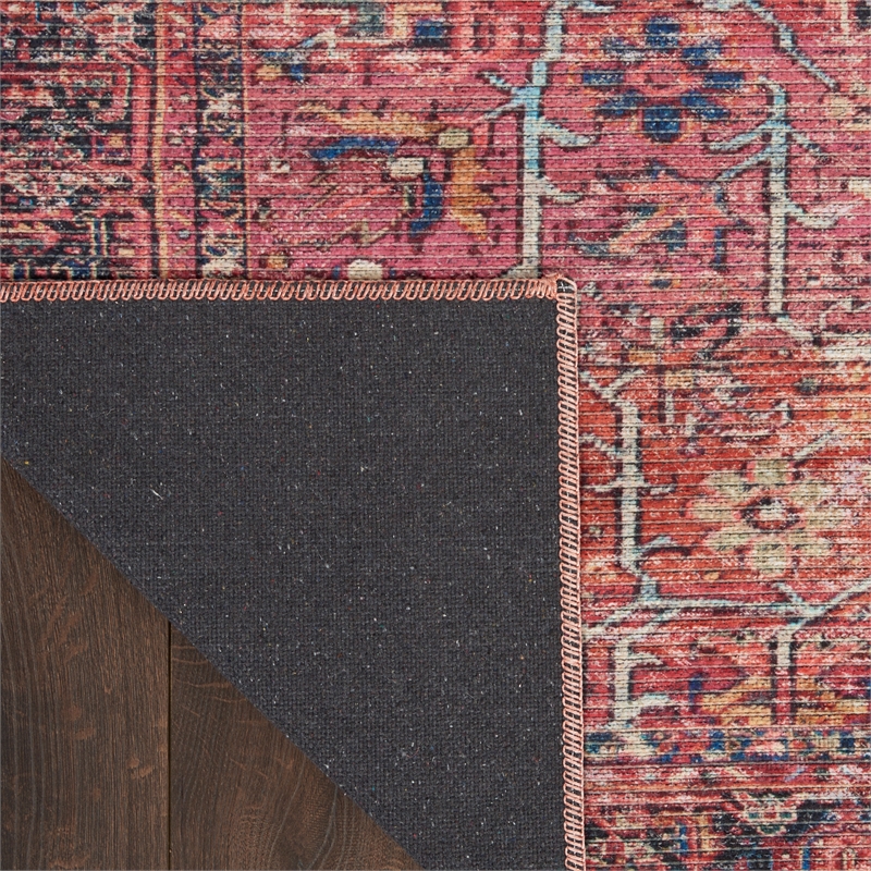 Nourison New Concept Washables 3' x 5' Brick Vintage Indoor Rug