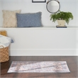 Nourison New Concept Washables 3' x 5' Blue Multicolor Vintage Indoor Rug
