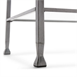 ClickDecor Maddox Glass and Metal Coffee Table Silver