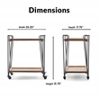 ClickDecor Cooper Bar Cart Black