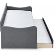 ClickDecor Carmina Tufted Daybed and Trundle Dark Gray
