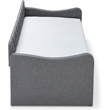ClickDecor Carmina Tufted Daybed and Trundle Dark Gray