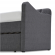 ClickDecor Carmina Tufted Daybed and Trundle Dark Gray