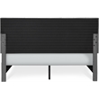 ClickDecor Edmond Storage Bed wAdjustable Height Headboard Queen Size Dark Gray