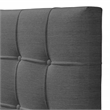 ClickDecor Edmond Storage Bed wAdjustable Height Headboard Queen Size Dark Gray